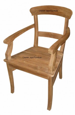 Code: SJC 006 Name: Nona Arm Chair Size: W=50 x D=46 x H=90 cm Wood: Solid Teakwood